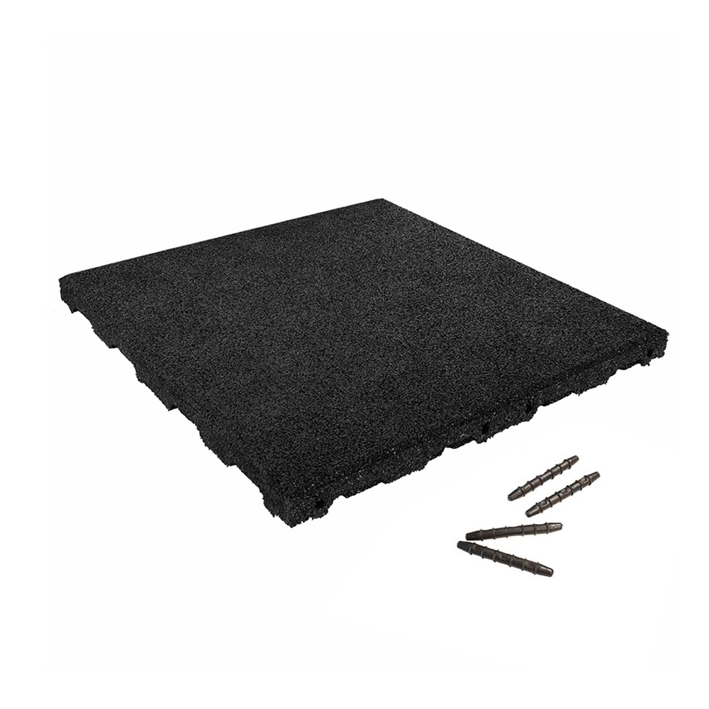 Fallschutz-matte - Schwarz - Stecksystem - 50x50cm - 45mm - Systemboden
