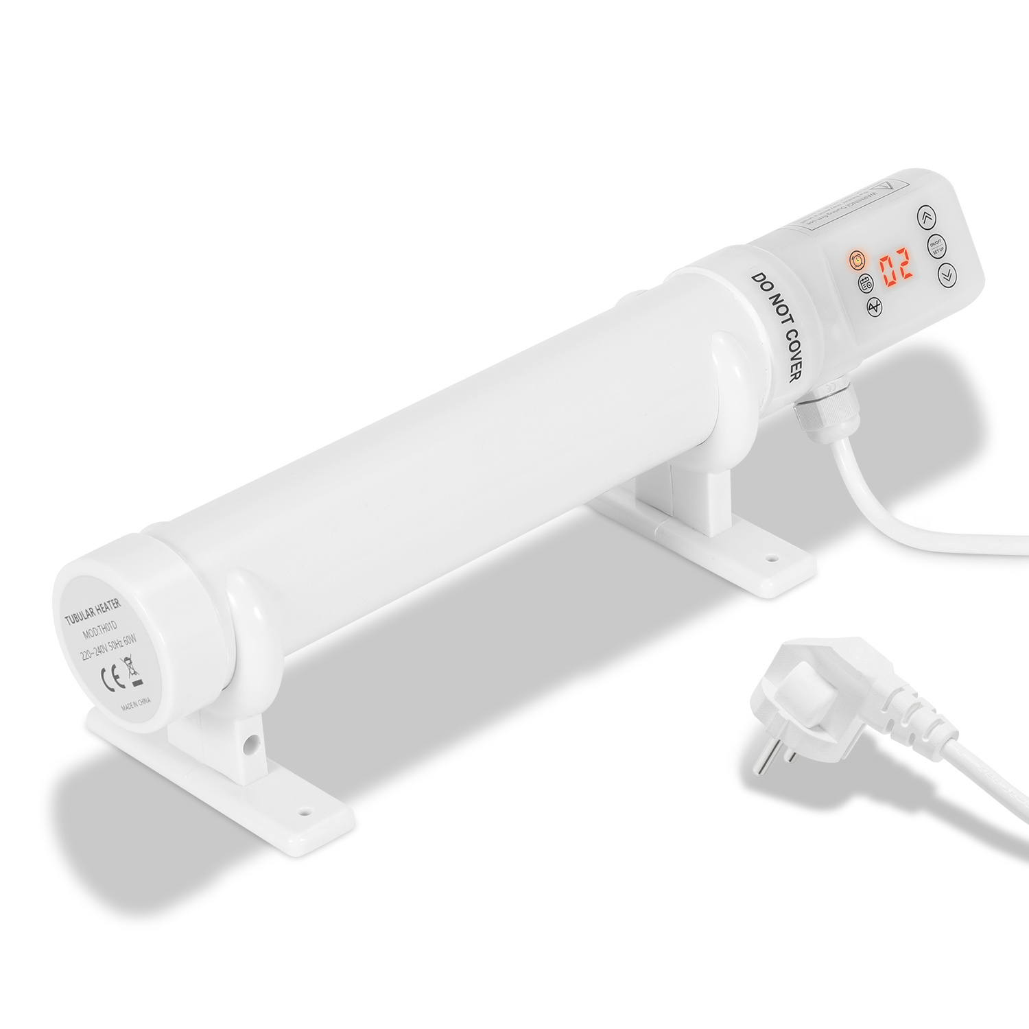Wolketon 2er Set Gewächshausheizung Je 60 W Mit Timer, Rohrheizung 340 Mm
