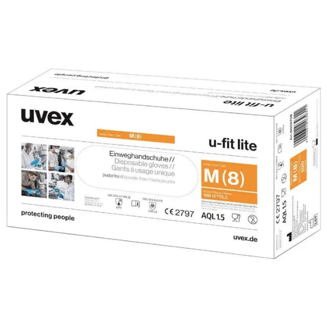 Uvex - u-fit lite 6016807 100 St. Einweghandschuh Größe (Handschuhe): s en 420:2003+A1:2009, en 374-1