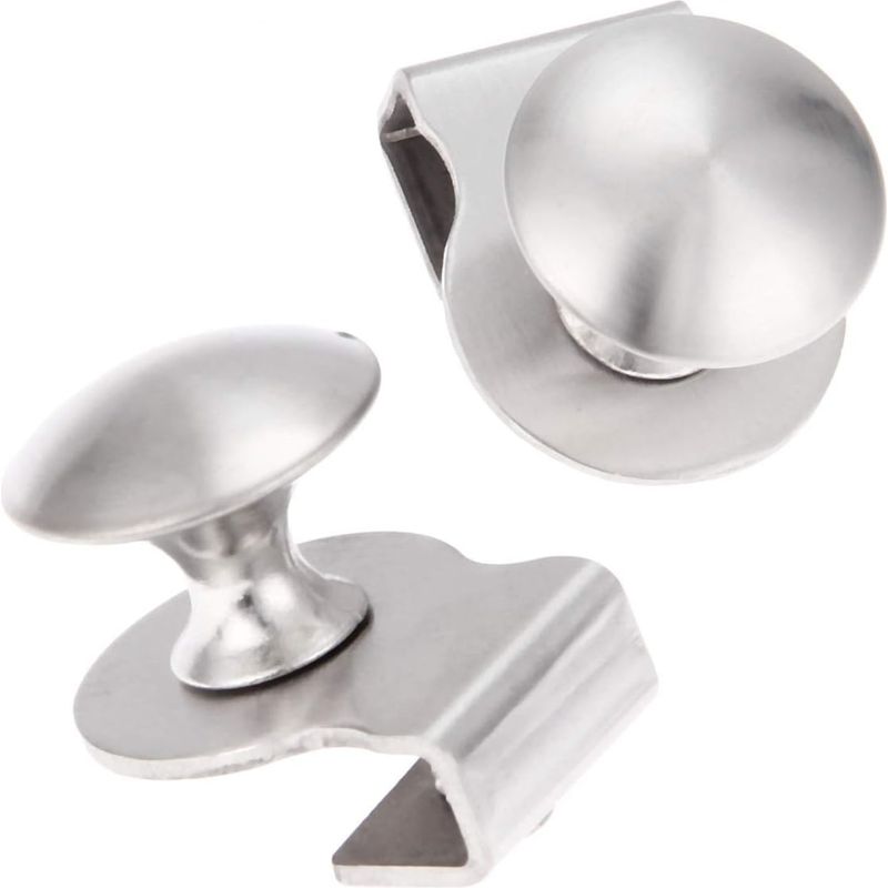 Türgriff/klammer Aus Edelstahl Für Glastüren/glas, 5–8 Mm, Für Vitrinen, Möbel, Schubladen, Kein Bohren Erforderlich, 4 Stück