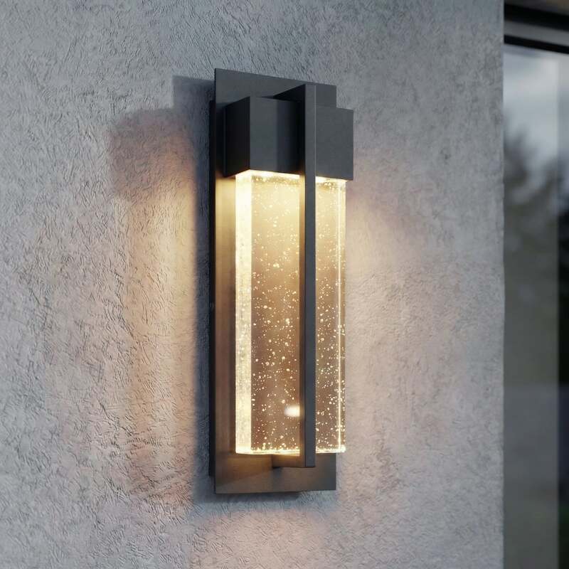 [gebraucht] B-ware Lucande Außenwandleuchte Velune Led Gartenlampe Anthrazit 35cm Ip44 Cct 1000lm