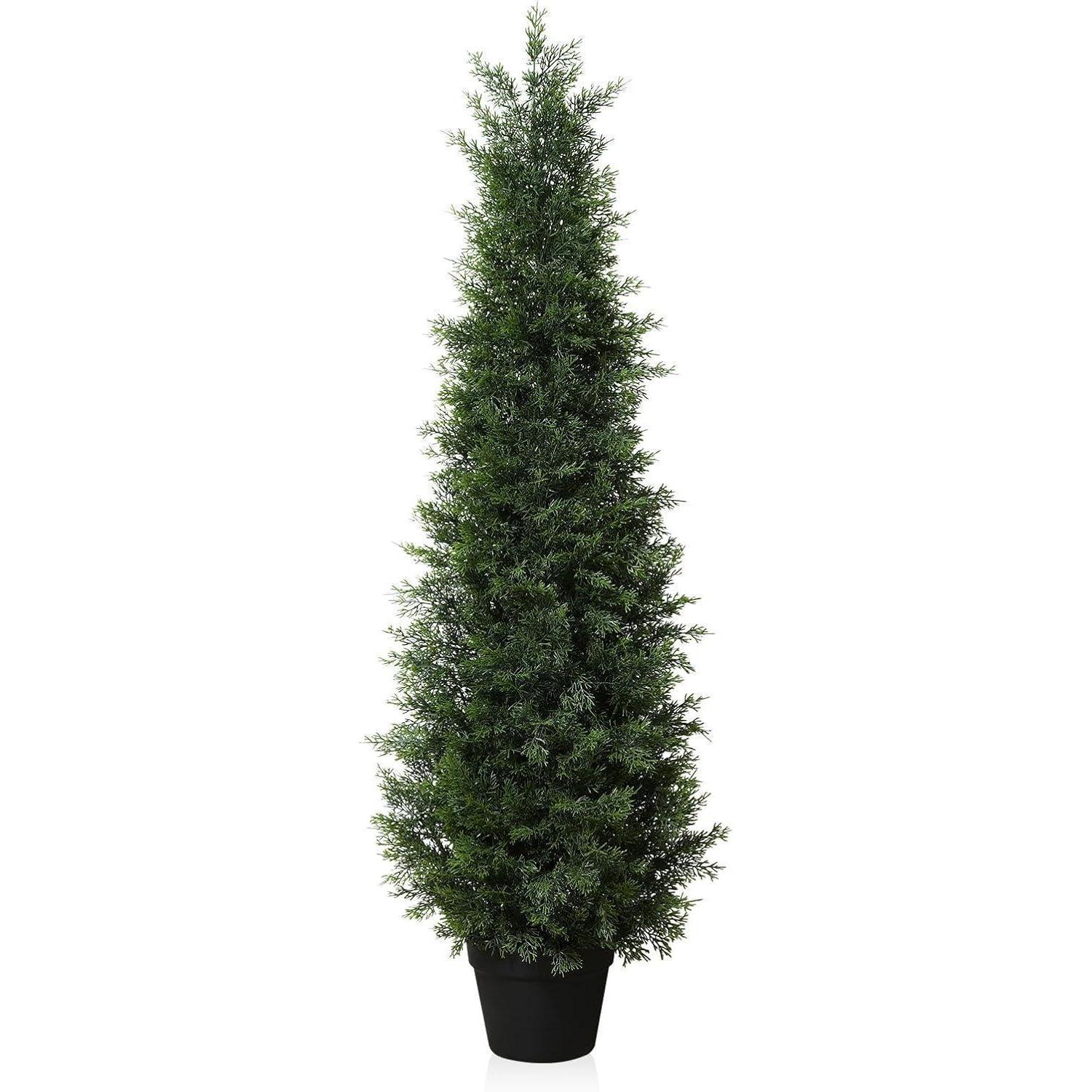 Kunstpflanze Zeder 120 Cm Uv-beständig Für Innen & Außen