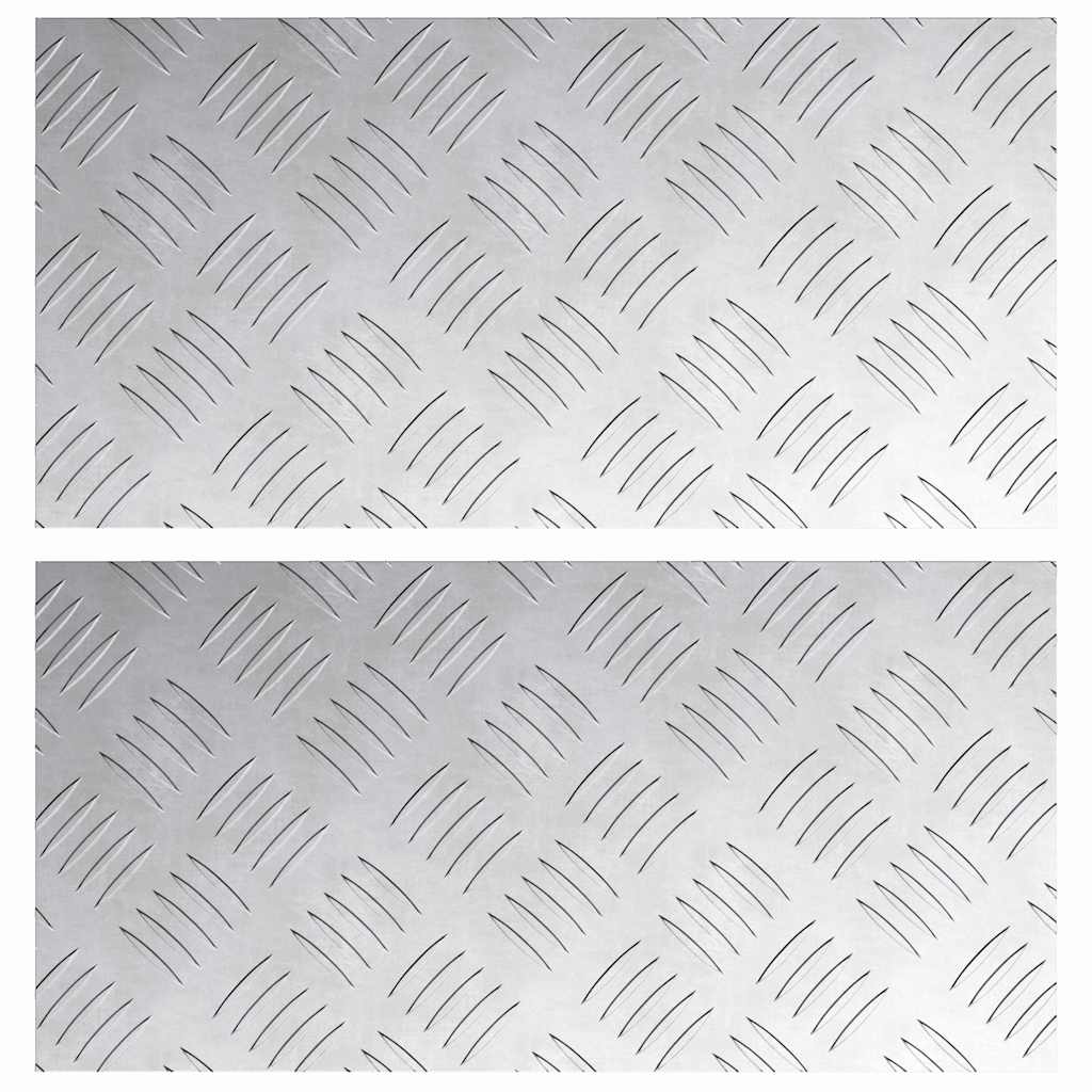 Maison Exclusive - Stufenmatten 2 Stk. 40 X 20 Cm Silber Aluminiu