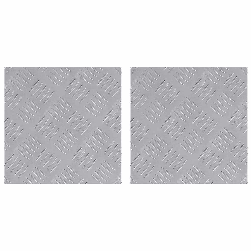 Maison Exclusive - Stufenmatten 2 Stk. 30 X 30 Cm Silber Aluminiu