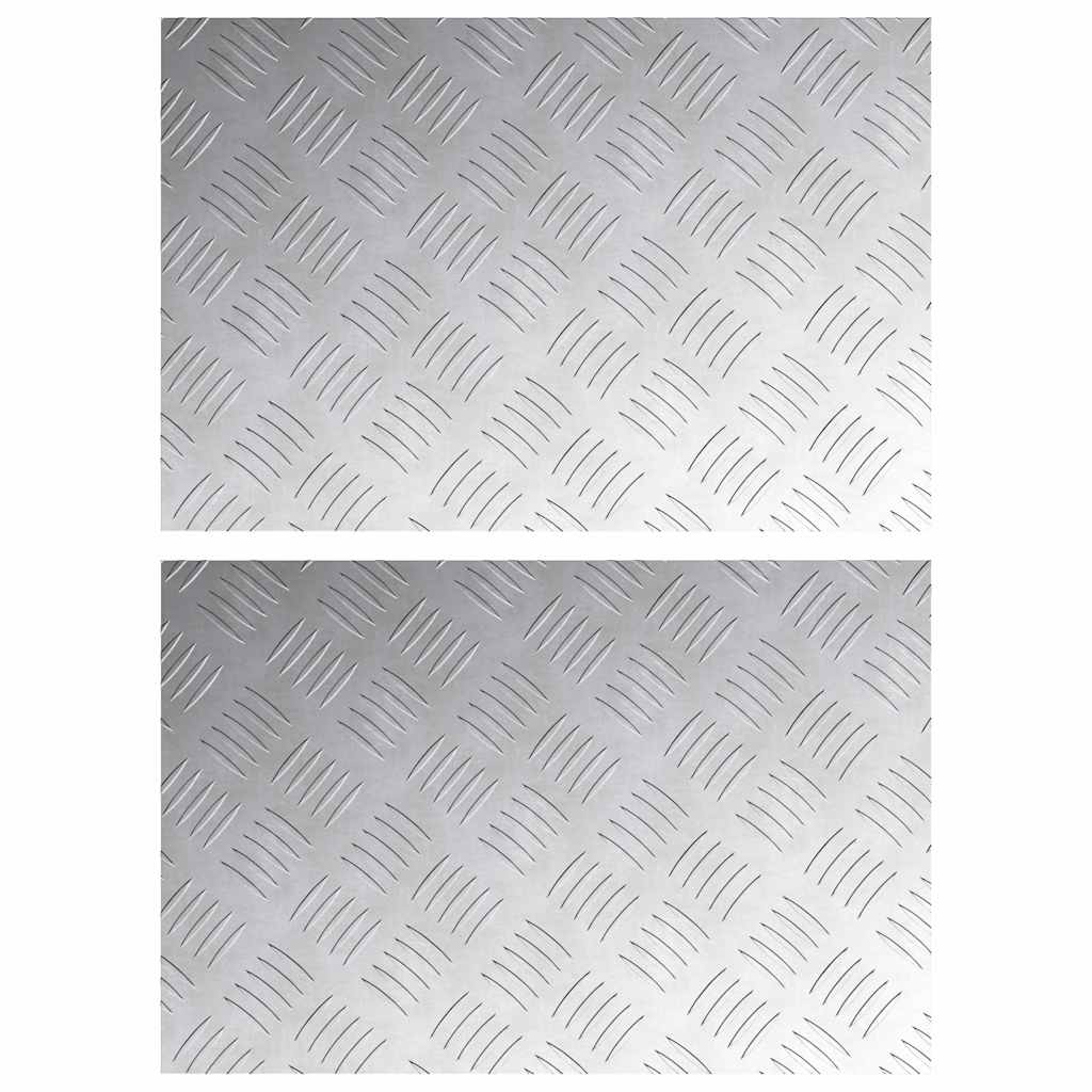 Maison Exclusive - Stufenmatten 2 Stk. 60 X 40 Cm Silber Aluminiu
