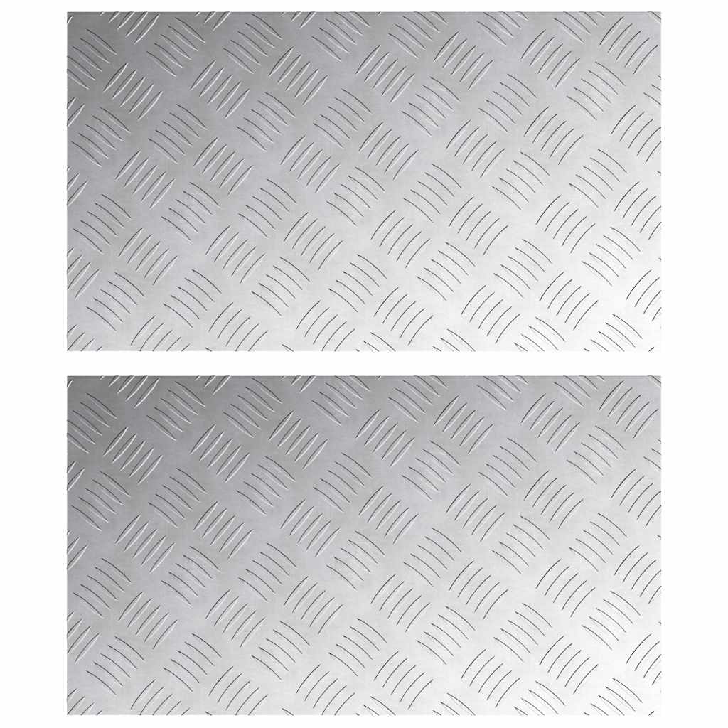 Maison Exclusive - Stufenmatten 2 Stk. 70 X 40 Cm Silber Aluminiu