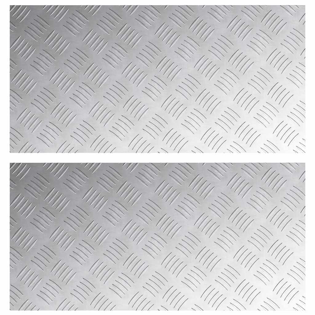 Maison Exclusive - Stufenmatten 2 Stk. 80 X 40 Cm Silber Aluminiu