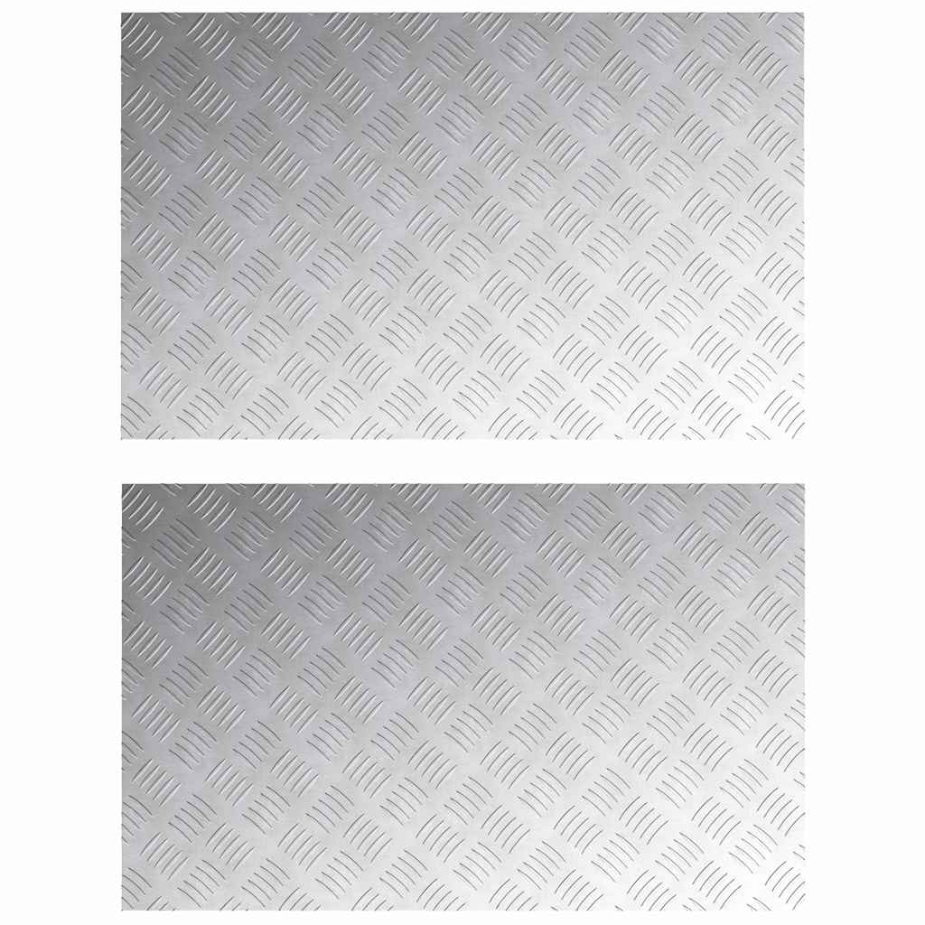 Maison Exclusive - Stufenmatten 2 Stk. 80 X 50 Cm Silber Aluminiu