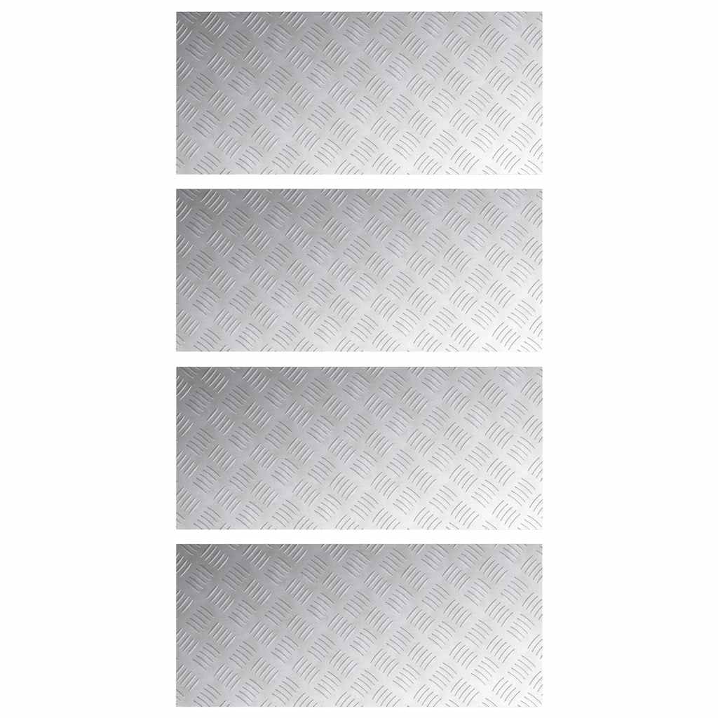 Maison Exclusive - Stufenmatten 4 Stk. 90 X 40 Cm Silber Aluminiu