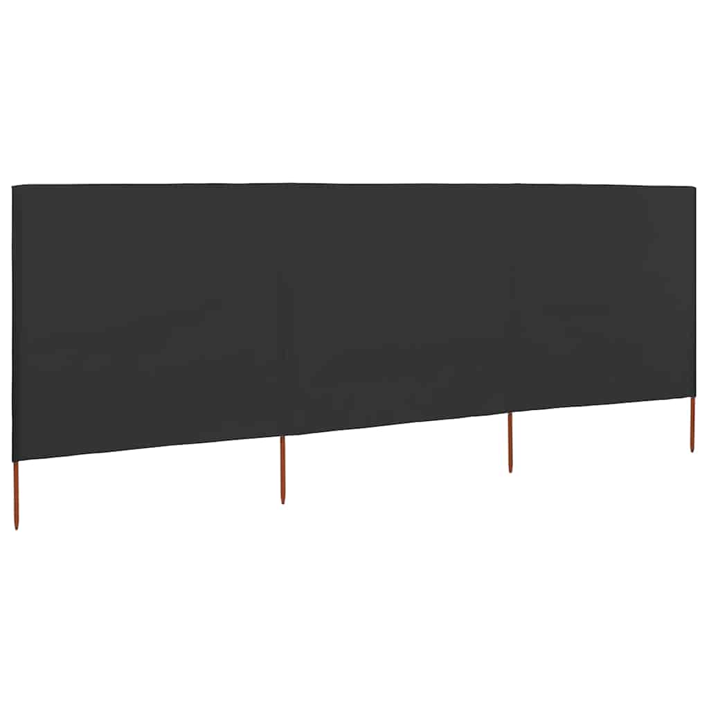 Maison Exclusive - 3-teiliges Windschutzgewebe 400 X 160 Cm Anthr