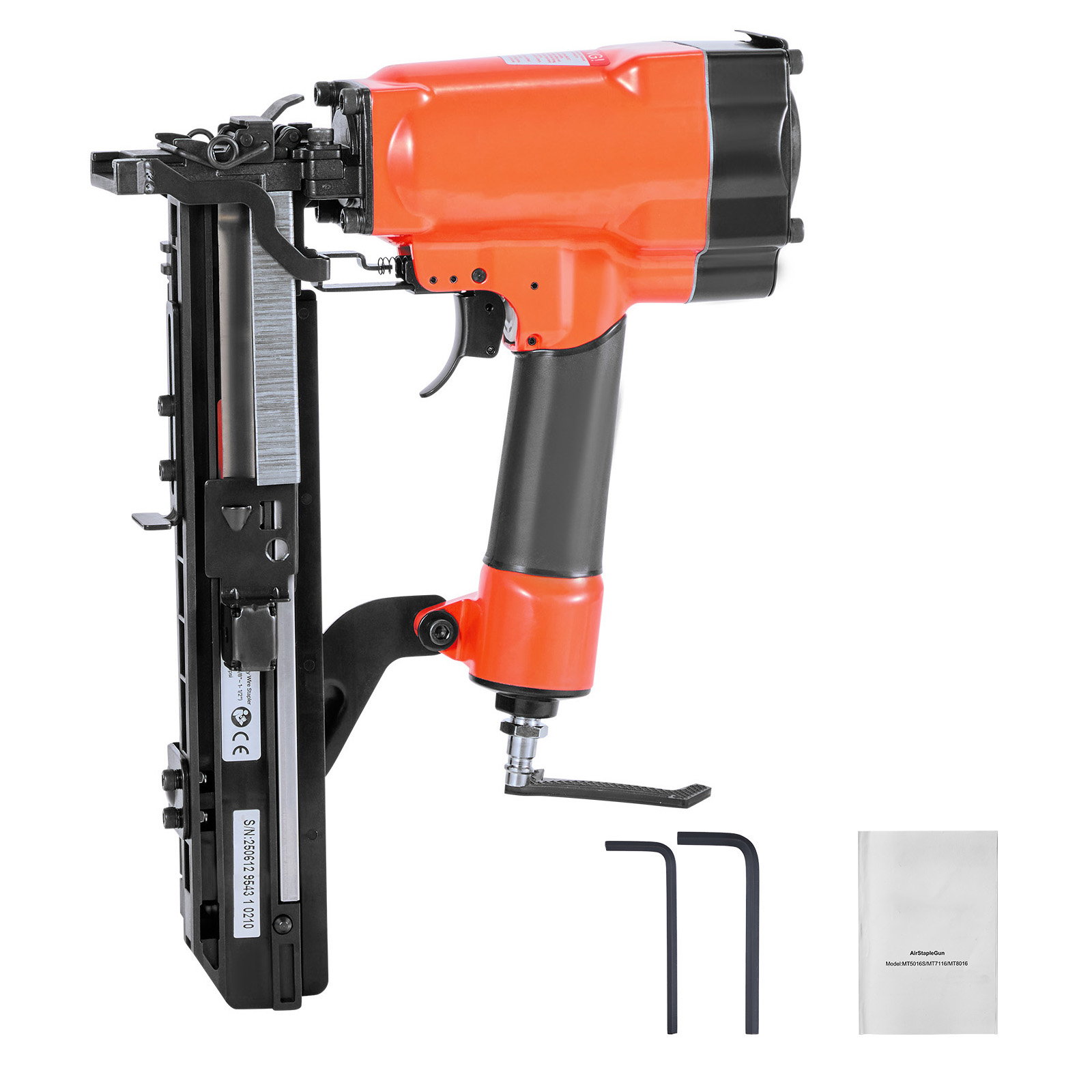 Mophorn Druckluftnagler Mit 26,4 Mm Breiter Krone, Geeignet Für Klammern Von 16-38 Mm Länge, 70–120 Psi Arbeitsdruck,nagelpistole Mit Zwei Schussmodi Für Dacharbeiten,wandpaneele,zäune Und Unterböden