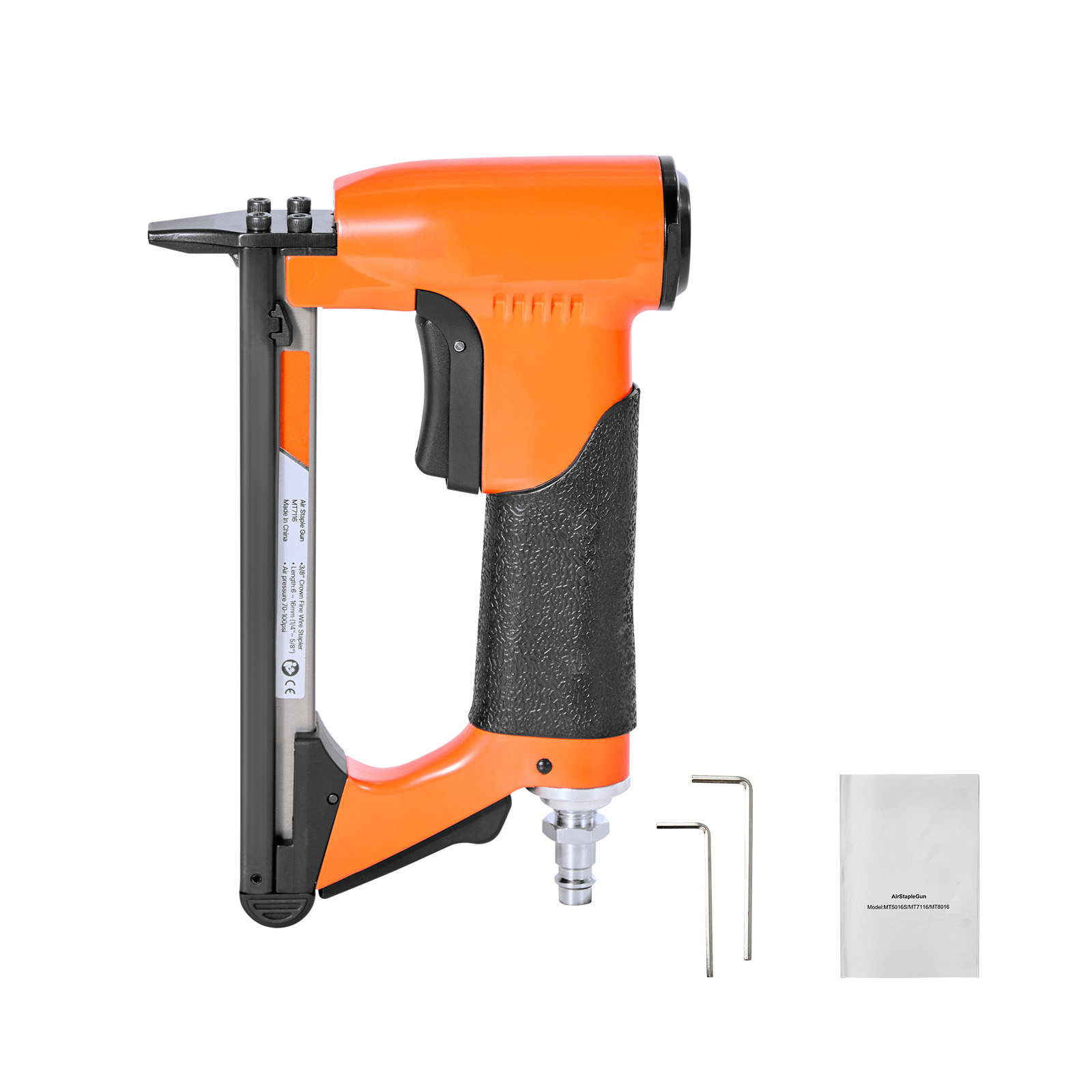 Mophorn Drucklufttacker Für Feindrahtklammern Der Serie 71, 9,5 Mm Krone, 6–16 Mm Länge, Max. 180 Stk. Druckluftnagler Für Polsterarbeiten, Holzarbeiten Und Heimwerkerprojekte