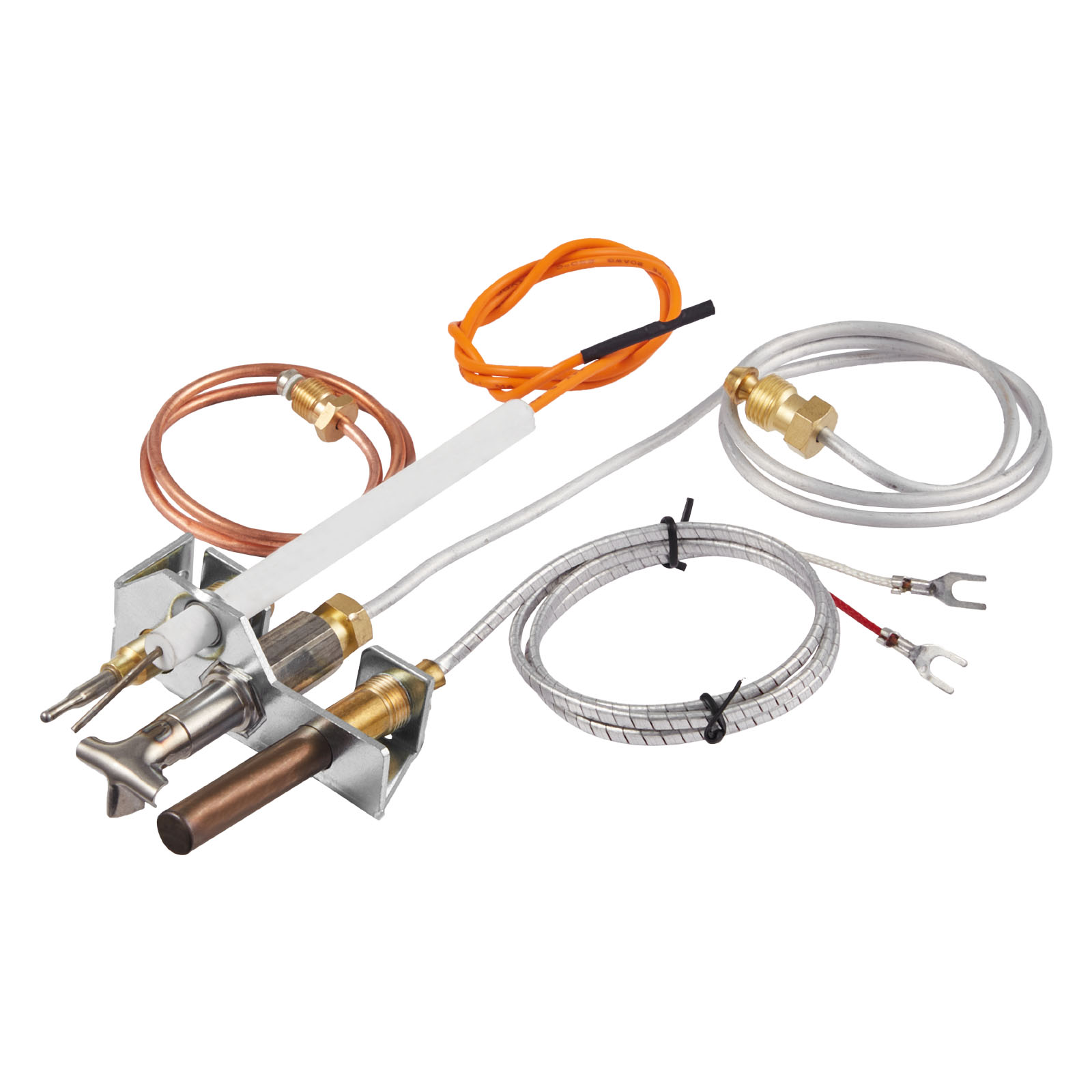 Mophorn Erdgas-pilotbrenner-baugruppe, Oe 4021-732, 25660 Kamin-gaszündflamme, Ersatzteil Für Erdgaszündung Mit Zündrohr, Thermoelement, Thermosäule Und Kabeln, Passend Für Verschiedene Heatilator