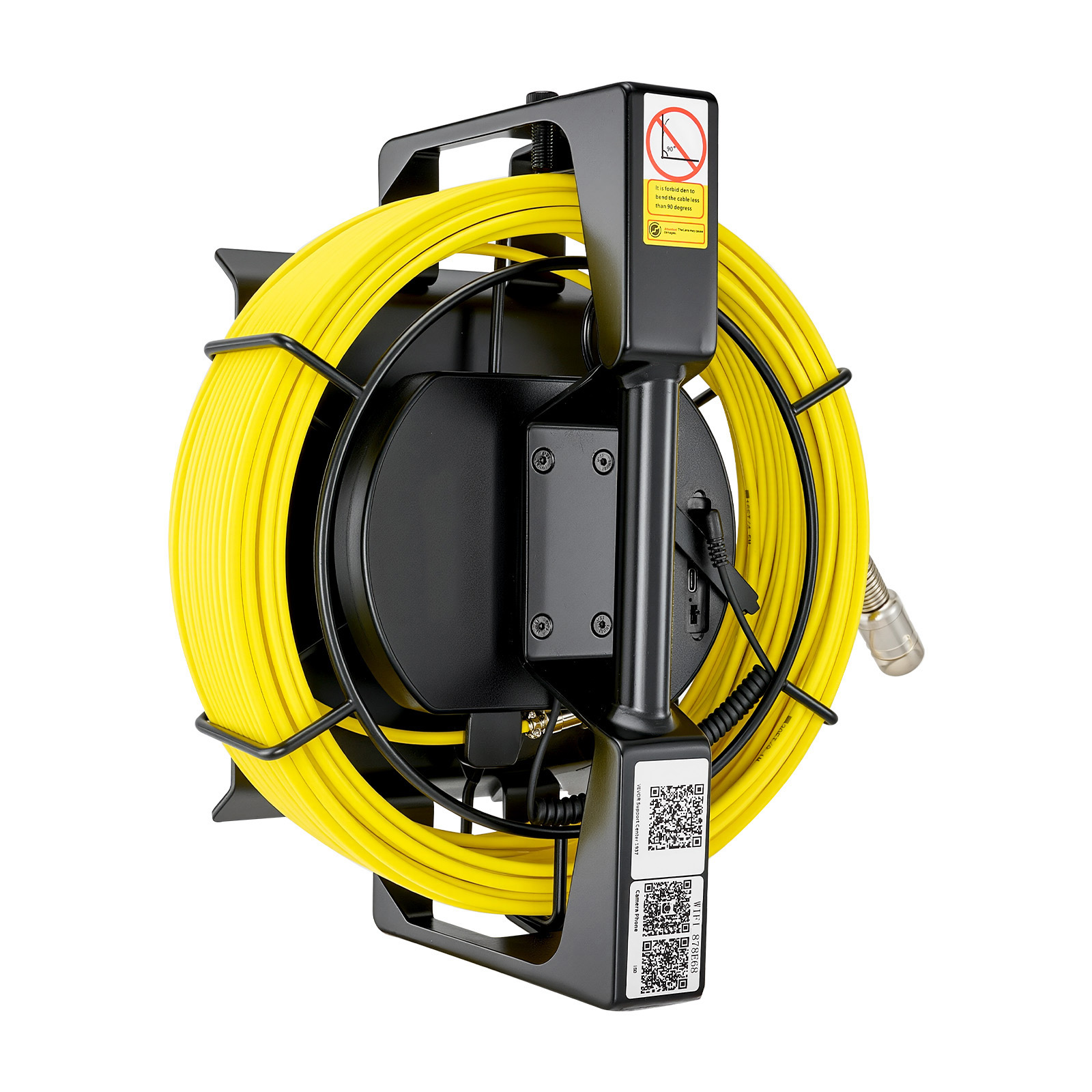 Mophorn Wlan-endoskopkamera Mit 30 M Kabel, 12 Leds Und 3-stufiger Beleuchtung, Ip68 Wasserdichte Rohrkamera Mit 4500 Mah Akku Und Meter-markierung, 1080p Hd 120° Objektiv Für Abflussuntersuchungen