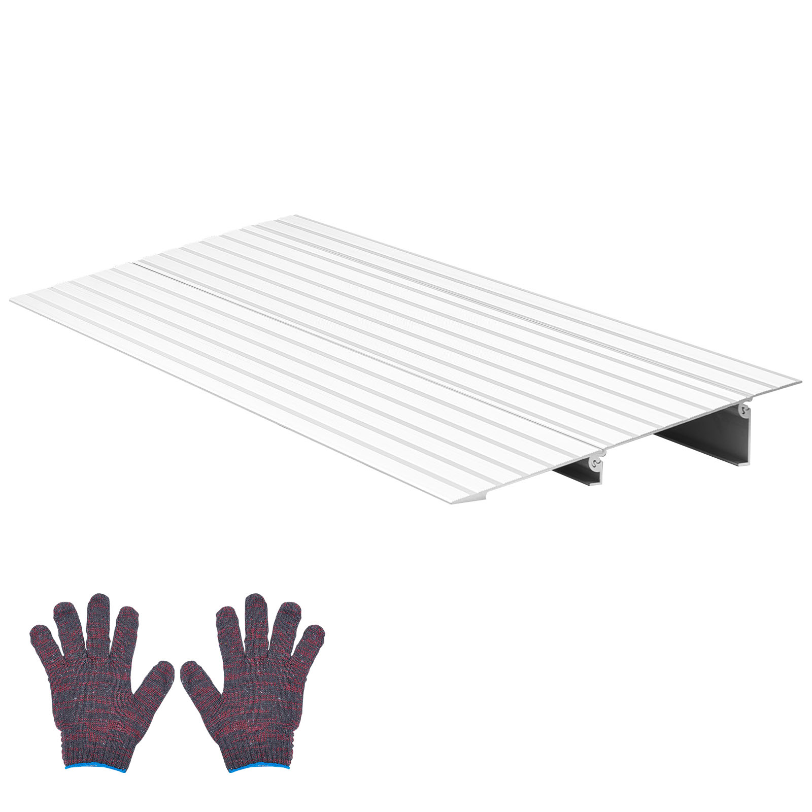 Mophorn Türschwellenrampe Aus Aluminiumlegierung, 296 X 864 X 59 Mm, Belastbar Bis 360 Kg, Rampe Für Heimtreppen Geeignet Für Rollstühle, Roller, Gehhilfen, Fahrräder Und Dreiräder
