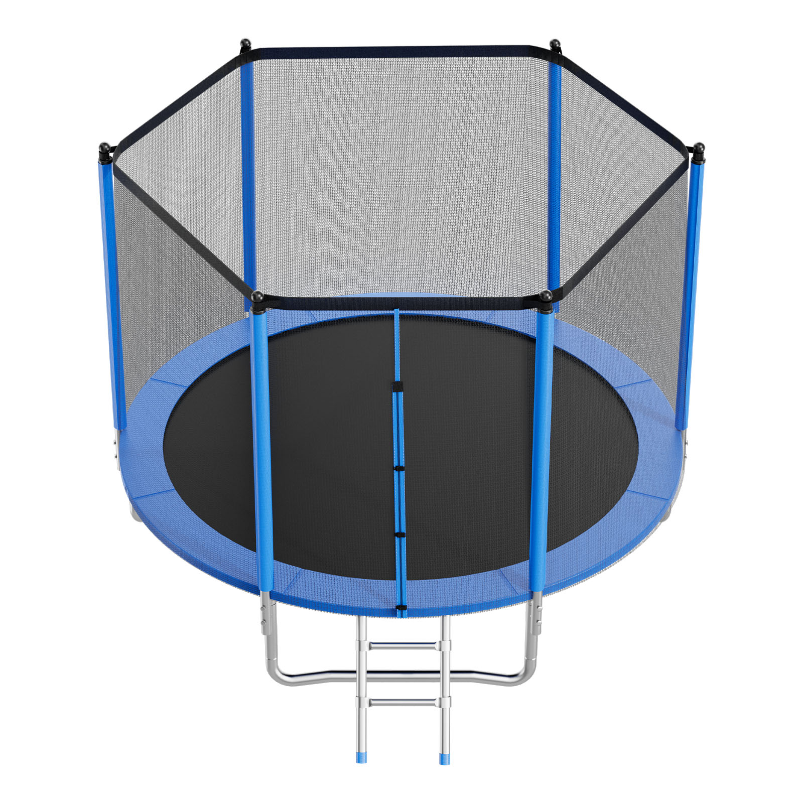Mophorn Outdoor-bodentrampolin 305 X 305 Cm Mit Sicherheitsnetz Und Robustem Stahlrahmen, Astm-zertifiziert, Belastbar Bis 150 Kg, Gartentrampolin Für Kinder