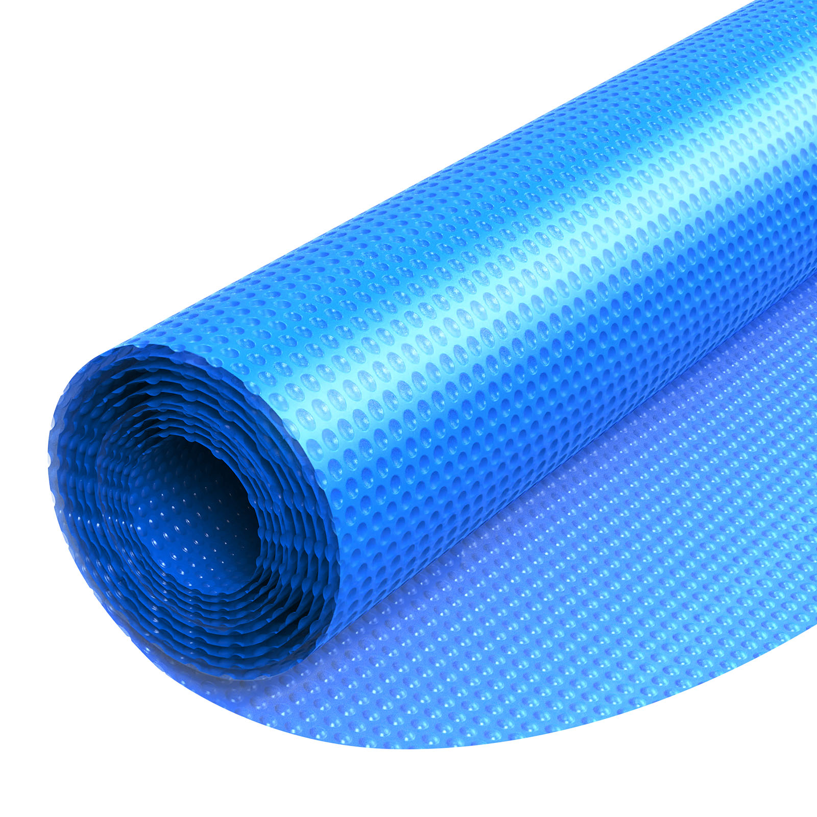 Mophorn Runde Pool-solarabdeckplane Φ7315 Mm, 0,4 Mm Dicke Solarfolie Mit Luftpolstern Aus Pe-material, Unterstützt Wärmeaufnahme Am Tag Und Wärmespeicherung In Der Nacht, Blaue Solarabdeckung