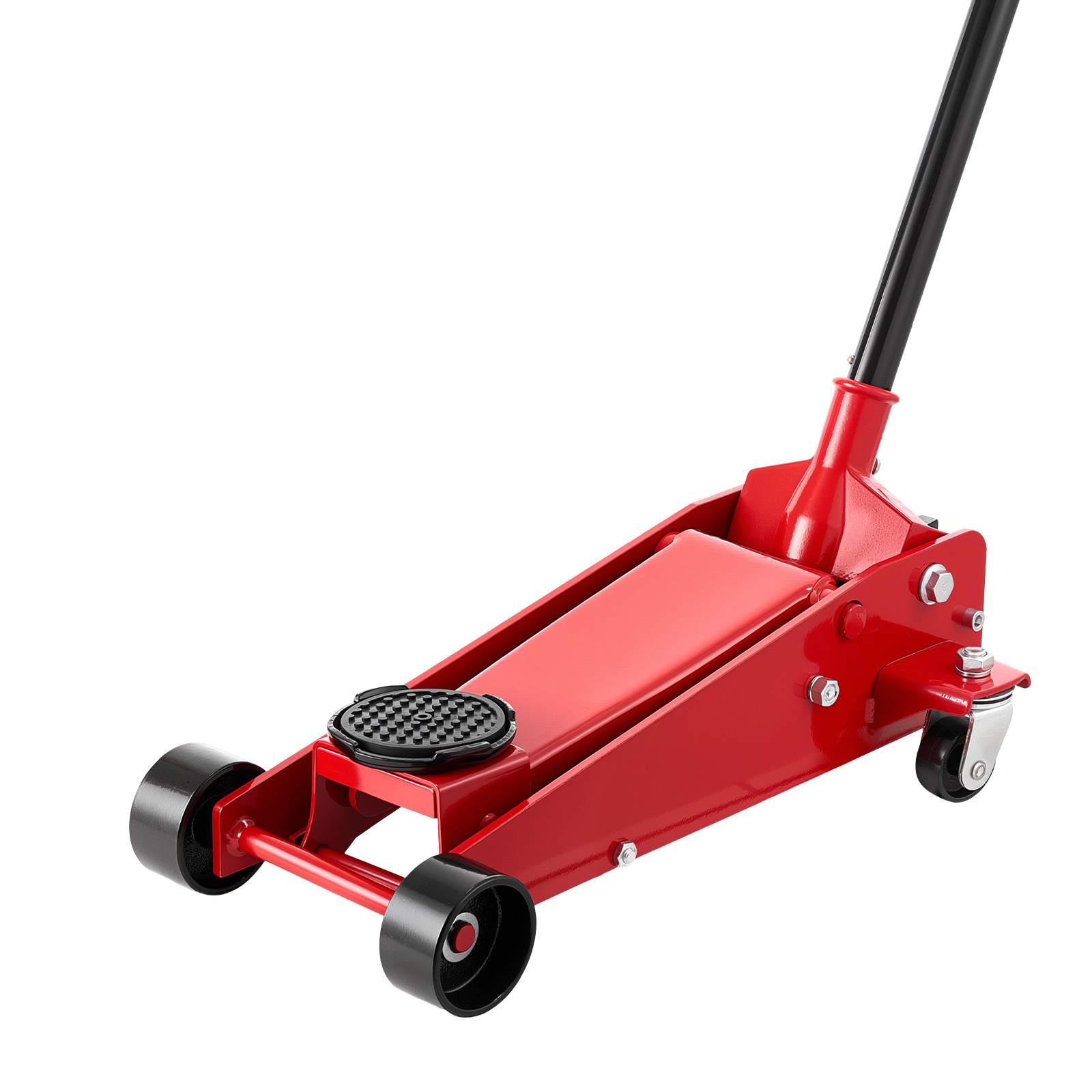 Mophorn Hydraulischer Rangierwagenheber 3 T Tragkraft, Flacher Wagenheber Aus Stahl Mit Einkolben-schnellhubpumpe, Fahrzeugheber Für Sportwagen, Suvs Und Pickups, 13–50 Cm Hubhöhe, Wagenheber In Rot
