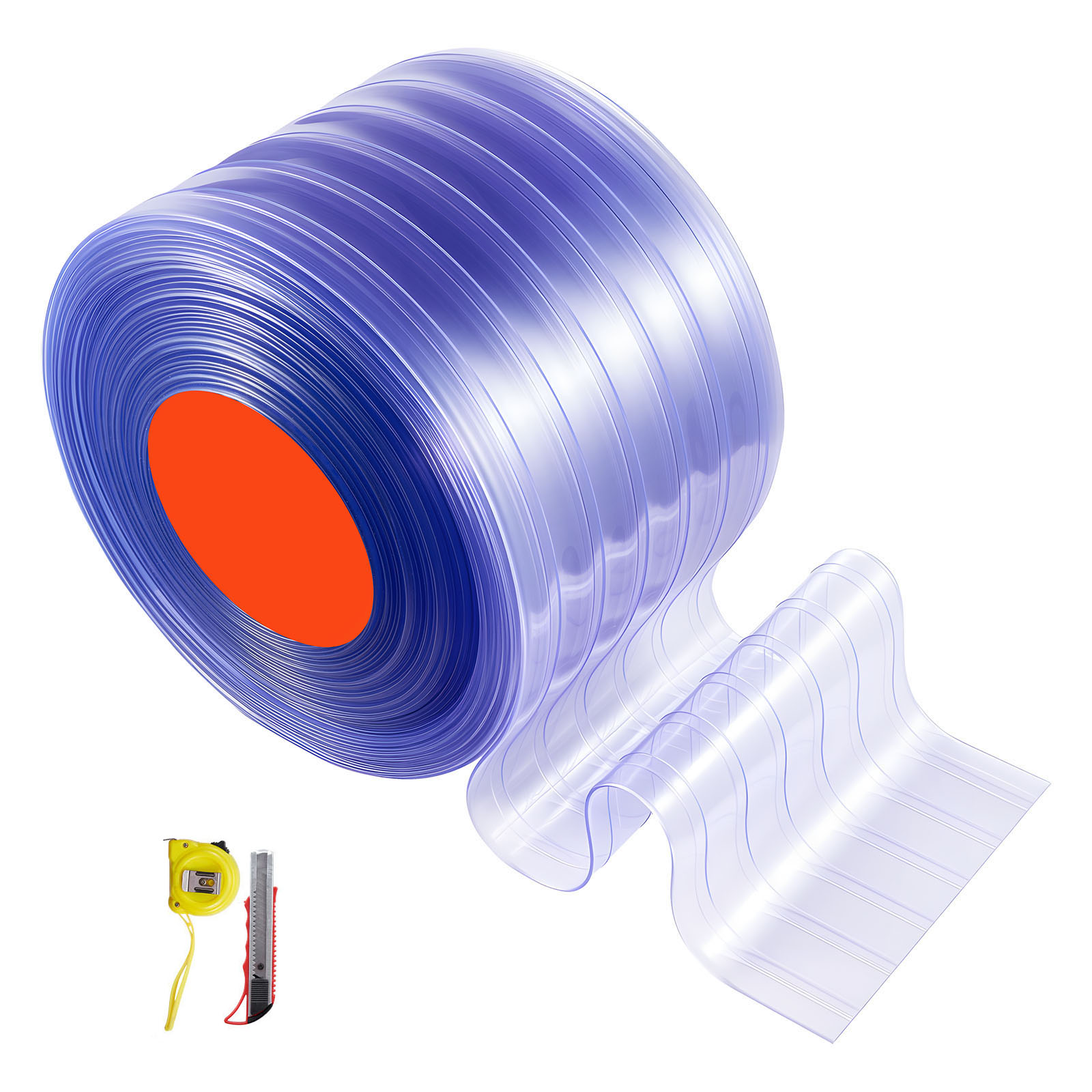 Mophorn Pvc-streifenvorhang, 30,8 X 0,3 M, Lamellenvorhang, Meterware, Geeignet Für Temperaturen Von -20 °c Bis 60 °c, Ideal Für Türen In Supermärkten, Garagen, Scheunen Und Tierställen, Gerippt