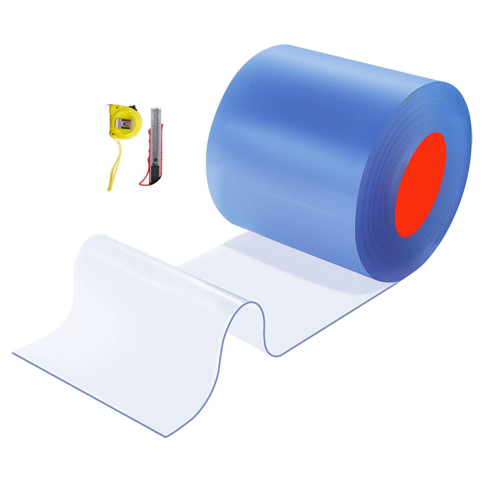 Mophorn Pvc-streifenvorhang, 30,8 X 0,3 M, Lamellenvorhang, Meterware, -20 °c Bis 60 °c, Vorhangstreifen Für Türen In Supermärkten, Garagen, Lagerhallen, Scheunen Und Tierställen, Transparent