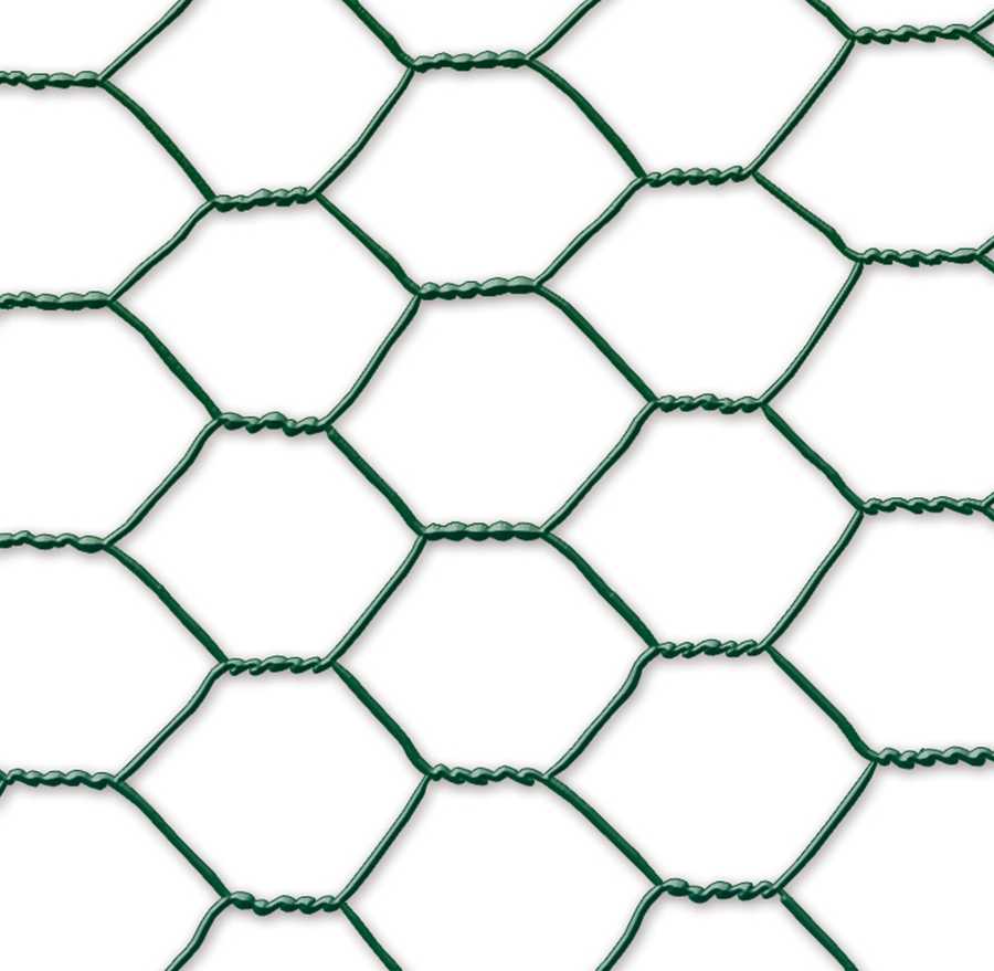 Dreifach Gedrehtes, Kunststoffbeschichtetes Metallgewebe 2,5 Cm – 0,5 X 10 M – Grün Nortene