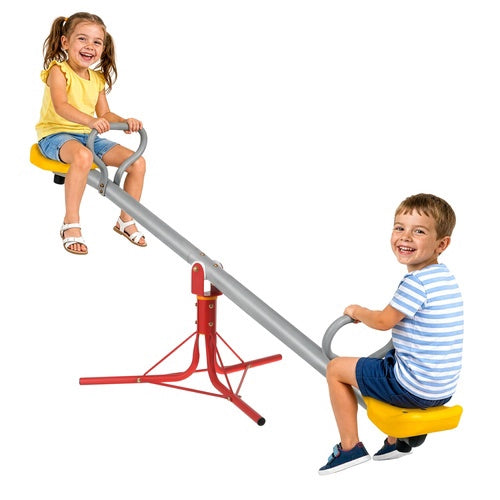 2-in-1-gartenschaukel Aus Metall Für Kinder, 360°-drehung