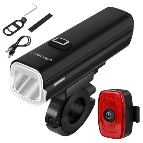 1000 Lm Led-fahrradbeleuchtungsset, Usb-c, 4800 Mah Akku