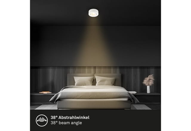 Briloner - 2 in 1 led Aufbauspot und Einbaustrahler led Einbauleuchte Spot Dimmbar
