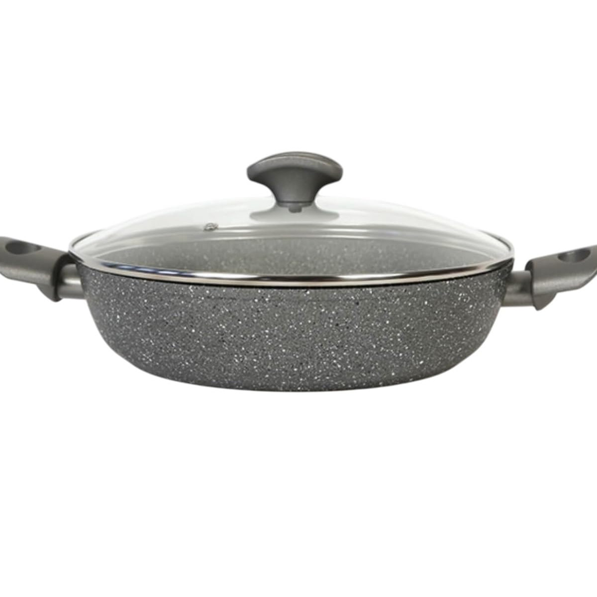 Tvs Mineralia Antihaft-bratpfanne Mit Induktion, 2 Griffe, 28 Cm, Grau