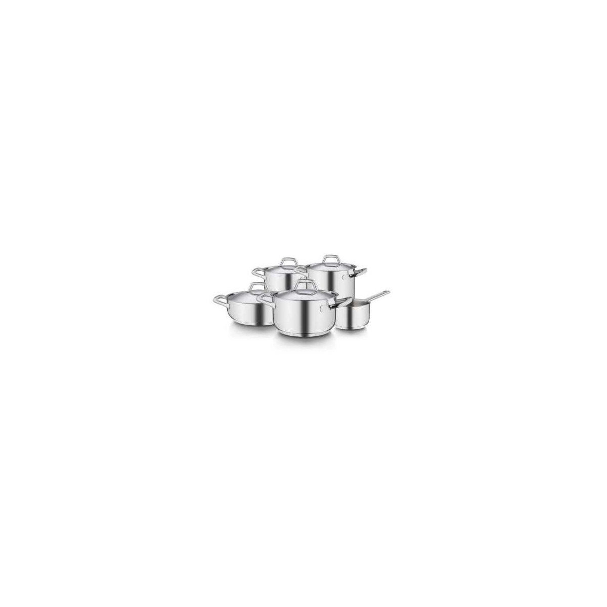 Barazzoni Kochgeschirr-set Chef Line 9-teilig Aus 18/10 Edelstahl Made In Italy
