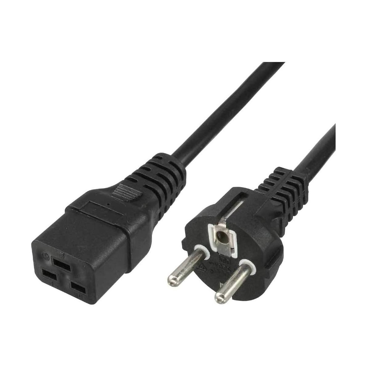 Hamlet Netzkabel Vde C13 Schuko-stecker 90° 16a 250v 1,8 Mt
