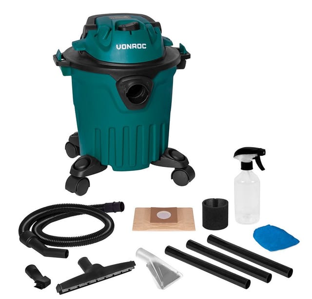Polsterreiniger 1000W – inkl. Sprühflasche, Teppichdüse und vielen weiteren Zubehörteilen - Vonroc