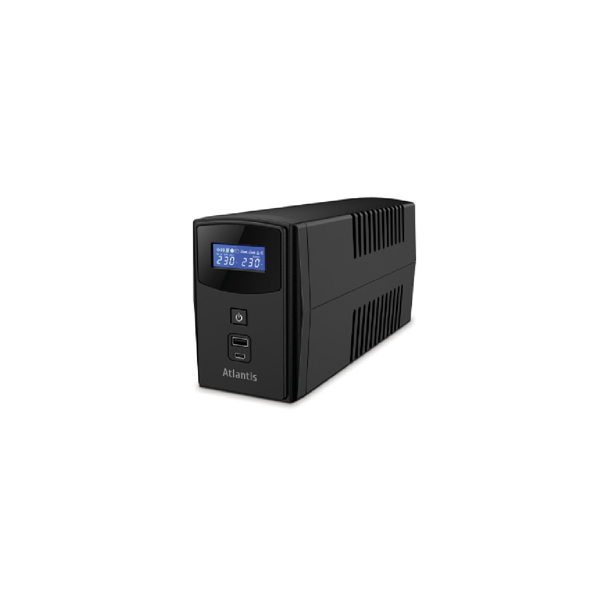 Atlantis Land Usv A03-ps2100u Onepower 2100u 1000va/600w Line Interactive 8 Schuko-steckdosen Lcd Usb
