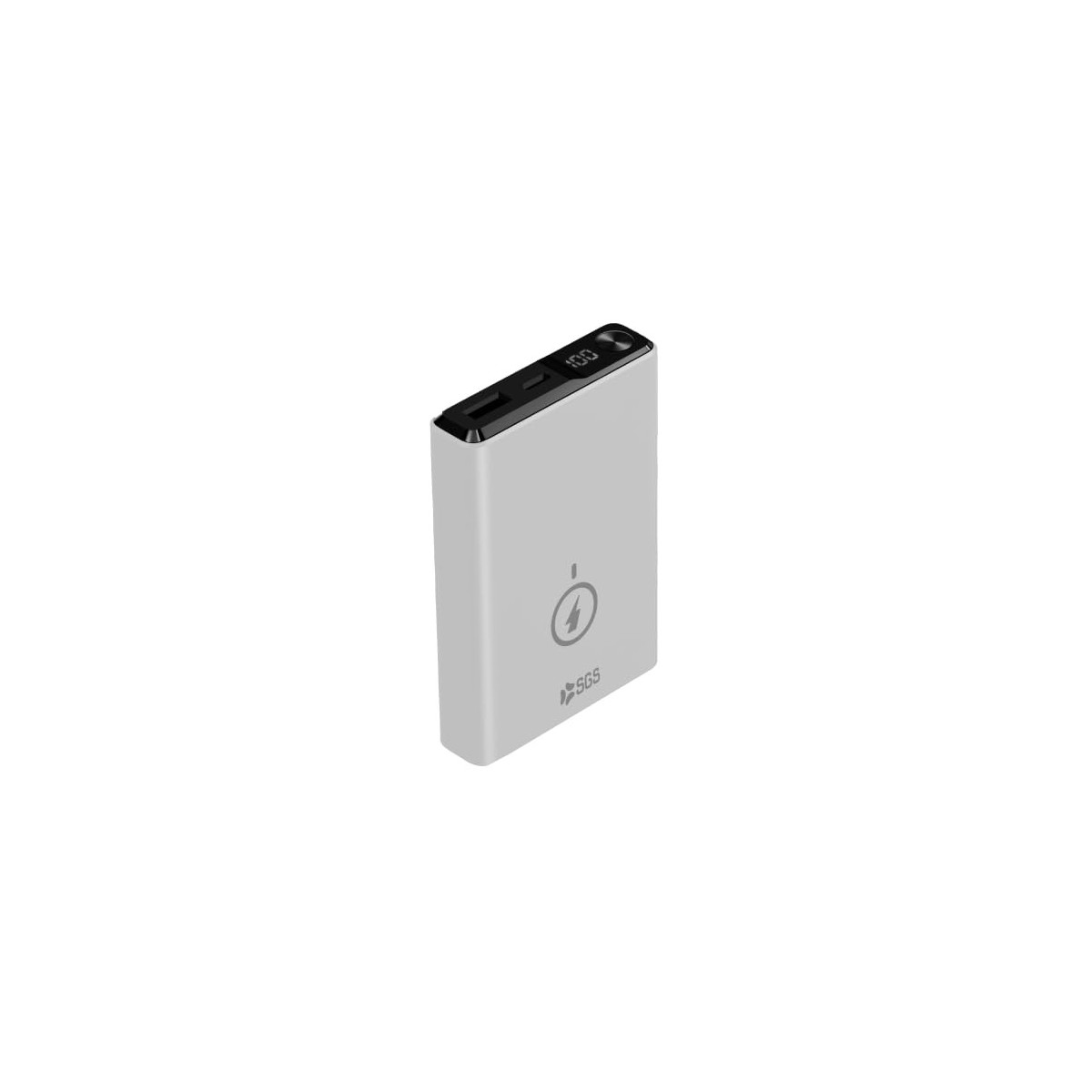 Sgs Communication Powerbank Aluminium 10000 Mah Wireless Magsafe Ausgang 15w Usb-a Usb-c