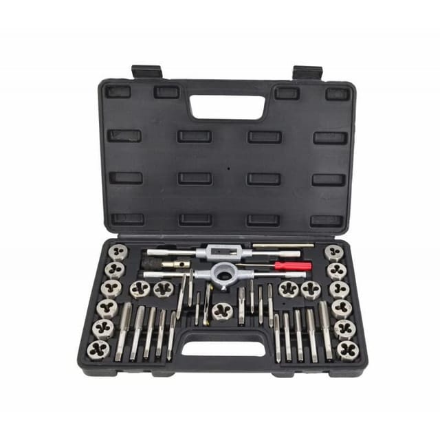 AWTOOLS Satz Gewindeschneidplatten und Schneideisen 40-teilig.