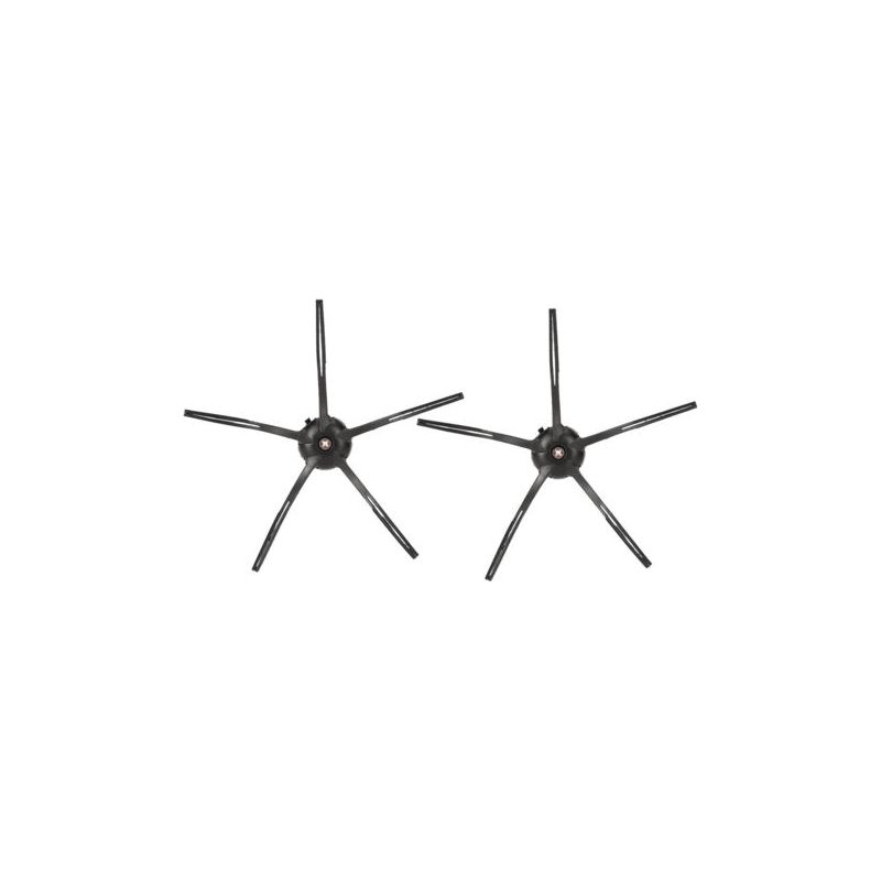 Set Mit 2 Ersatz-seitenbürsten Für Xiaomi Roborock S6 S5 E35 E2 Saugroboter (schwarz)