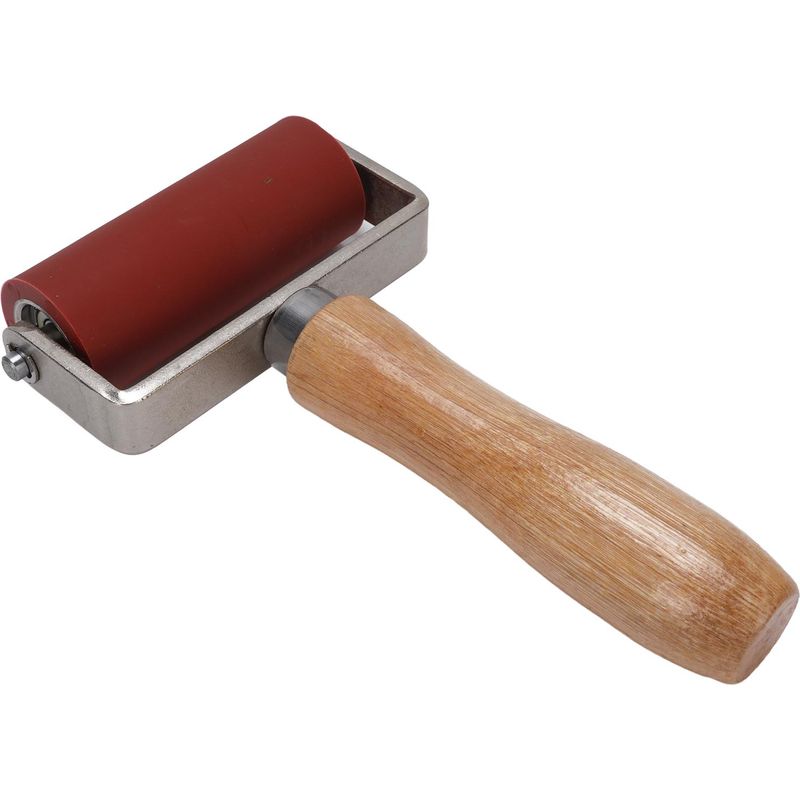 Hochtemperatur-silikon-druckwalze (260 °c) Zum Verschweißen Von Pvc-membranen, 32 Mm Durchmesser, 80 Mm Breite