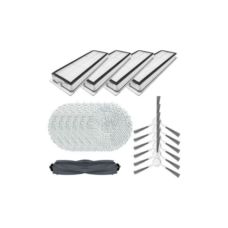 Zubehör Für Dreame L10s / L10 Ultra Saugroboter (17-teiliges Set), Bestehend Aus 1 Hauptbürste, 6 Abziehern, 4 Filtern Und 6 Seitenbürsten