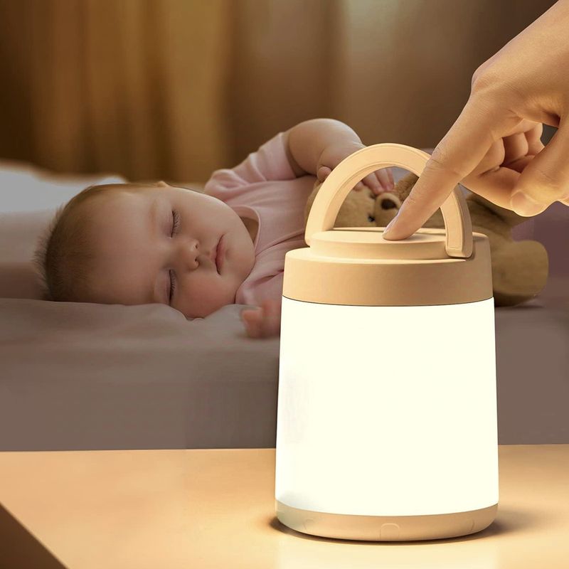 Nachtlicht Für Babys, Kindernachtlicht, Mehrfarbige Nachttischlampe Fürs Babyzimmer, Nachtlicht Mit Fernbedienung Für Erwachsene, Stimmungsvolles Licht, Dimmbares Nachtlicht Für Babys, Wiederaufladbar