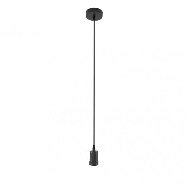Puja" de Deckenstativ de höhenverstellbar E27 (220/240V) IP20 aus Metall Farbe schwarz