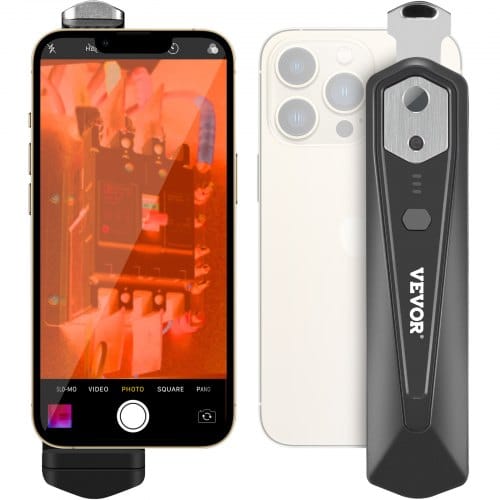 Vevor Wärmebildkamera Für Android Und Ios, Kabellose Infrarot-wärmebildkamera Mit 256 X 192 Ir-auflösung, Wlan Und Visueller Kamera, Wärmebildkamera Mit 25 Hz Bildwiederholfrequenz Für Smartphones