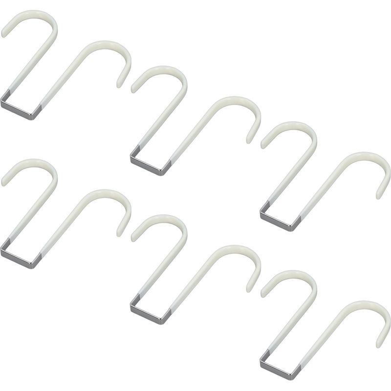 Set Mit 6 Doppelseitigen Türhaken Für Handtücher, Kleidung, Kränze, Badezimmerhaken, Garderobenständer Und Hutablagen