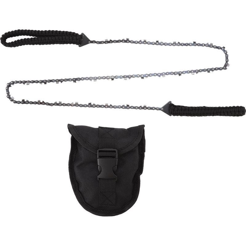 64 Glieder, 31 Schnitte, 3/8 Zoll, 48 Zoll Reichweite, Hauptschaft, Handkettensäge Mit Schwarzem Paracord