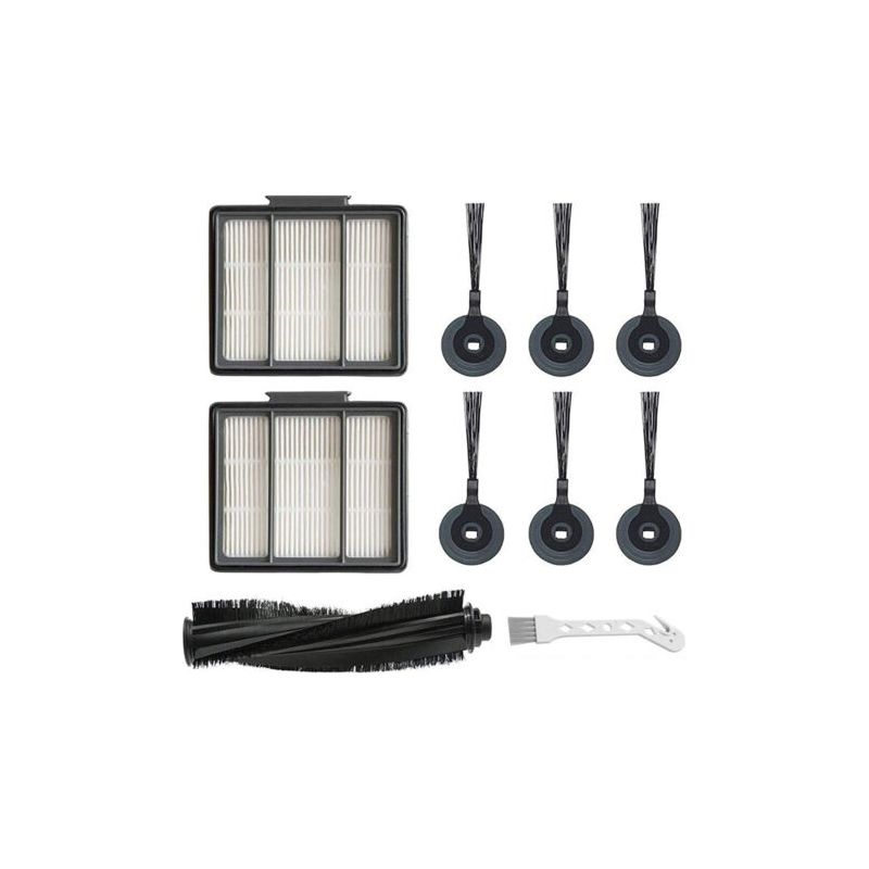 Set Mit 10 Ersatzseitenbürsten Für Shark Ion Saugroboter R85, Rv850, S86, S87, S88, R71, R72, R75, Rv761, Rv771 Und Av753: 1 Hauptbürste, 2 Filter, 6 Seitenbürsten Und 1 Zusätzliche Bürste