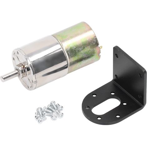 Gleichstrom-schneckengetriebemotor, 12 V, 10 W, Selbsthemmend, Aus Gebürsteter Aluminiumlegierung, Industrieller Mikro-elektromotor Mit 0–10 U/min-unterstützung