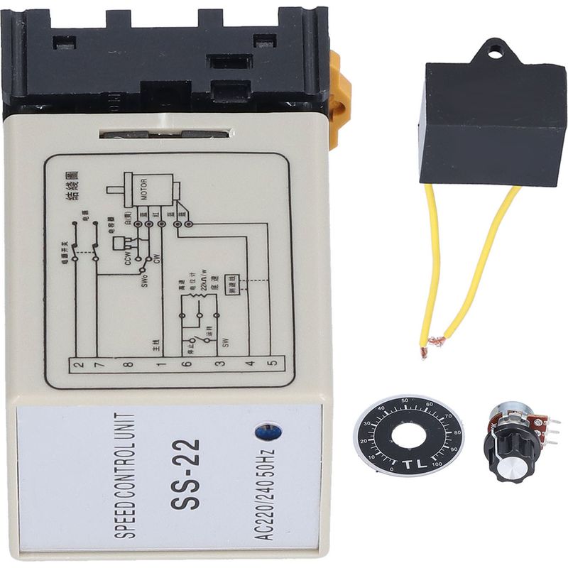 Berm Wechselstrom-drehzahlregler, 1-phasig, 6–200 W, 90–2800 U/min, 220 V/240 V, Ss-22