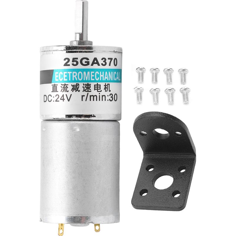 Langsam Laufender Gleichstrom-mikrogetriebemotor, Rechts-/linkslauf, Permanentmagnetbefestigung, 24 V Xd25ga370 (30 U/min), Sportsteuerung