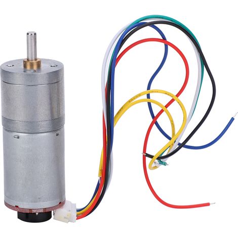 Gleichstrom-getriebemotor Mit Drehzahlgeber, Bürstenmotoren, Getriebe Aus Kupfer Und Edelstahl Ga25-370dc12v 60 U/min