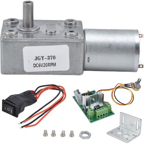 6v Dc Turbo-schneckengetriebemotor Mini-elektro-drehzahlreduzierungsmotor Mit Steuerung Jgy3706v20rpm