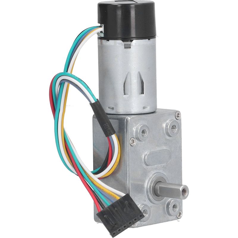 Jgy-370 Encoder-untersetzungsmotor, Ganzmetall-schneckengetriebe Mit Selbsthemmender Einwelle, 24 V Gleichstrom, 18 U/min